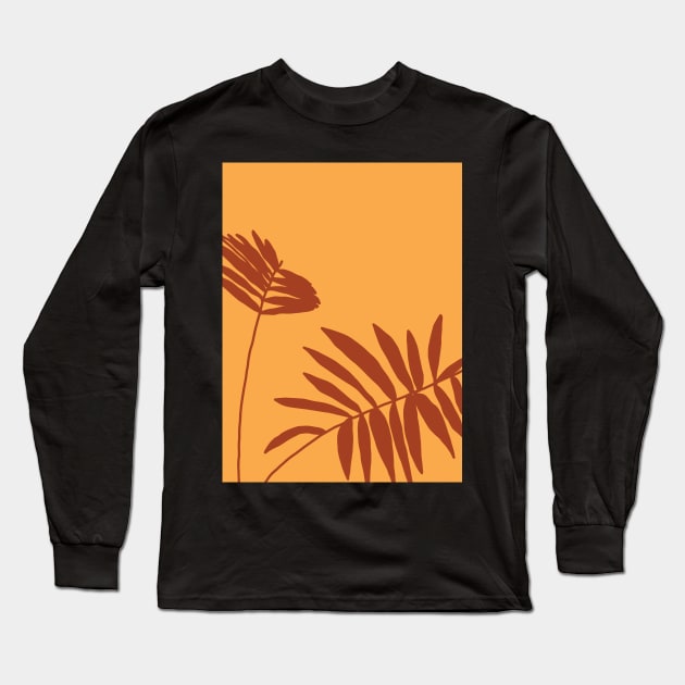 Palms on dark Long Sleeve T-Shirt by juliealex